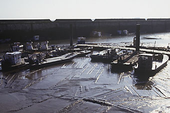 Le Port, à marée basse